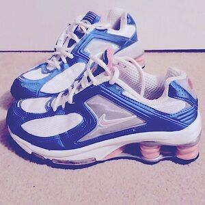 Nike VINTAGE Iconic Blue Shox R4 Athletic Shoes